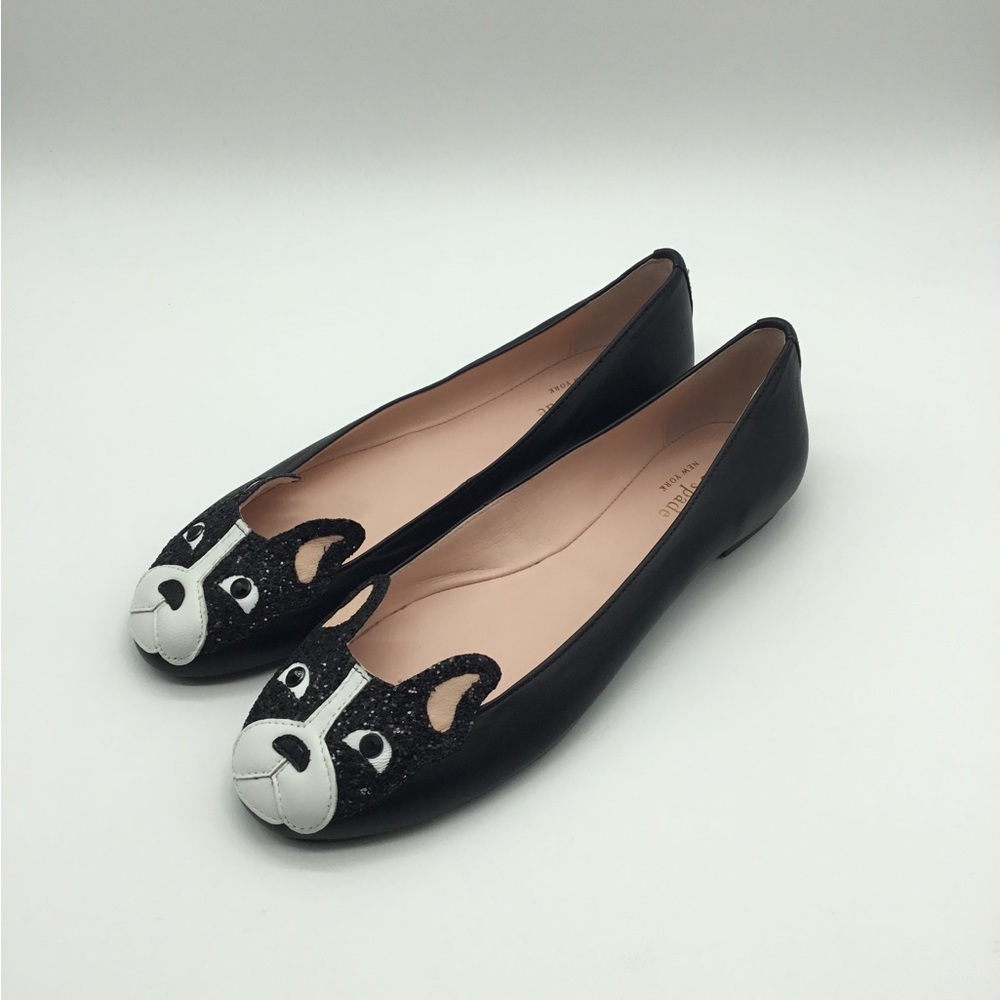 Kate Spade Winthrop Boston Bull Terrier Flats Gem
